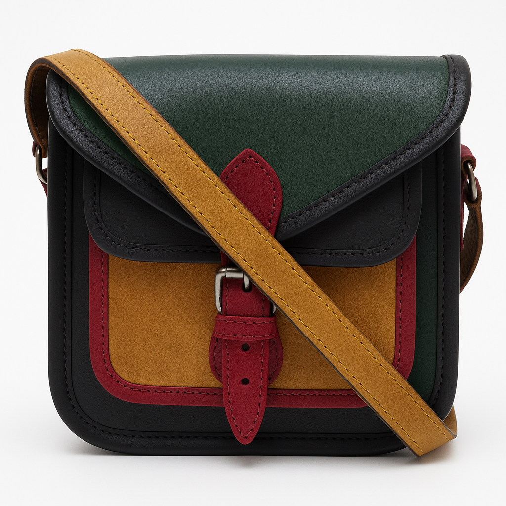 Genuine Leather Multi-color Crossbody sling Bag For Girls & Women